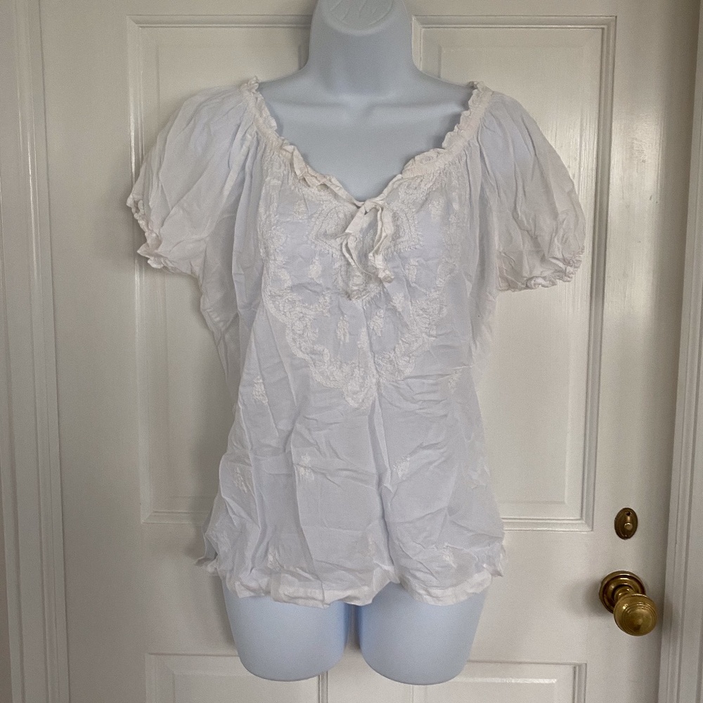 La Cera Smocked Blouse